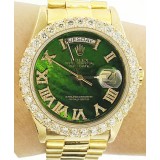 Rolex Presidential Day-Date with 3.25ctw Round cut Diamond Bezel 36mm Watch